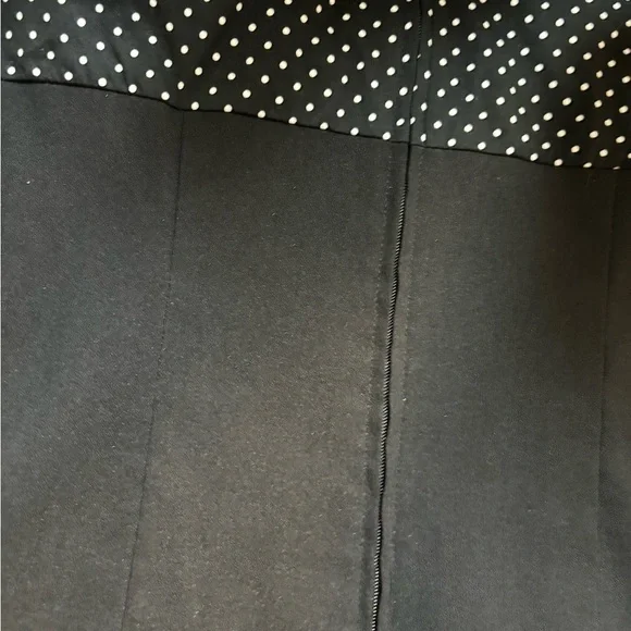 Taboo Black Dress With Polka Dot Bodice. Cocktail/Party Dress with Ultra Chic M - Picture 3 of 9